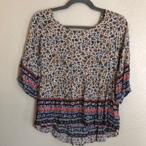 Boho colorful top